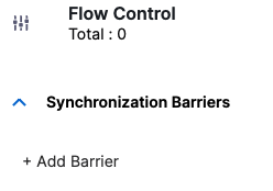 Add Barrier button in Flow Control
