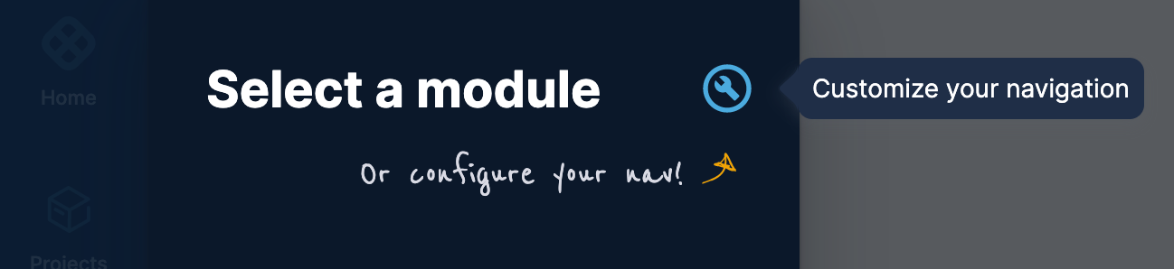 Option to customize left nav