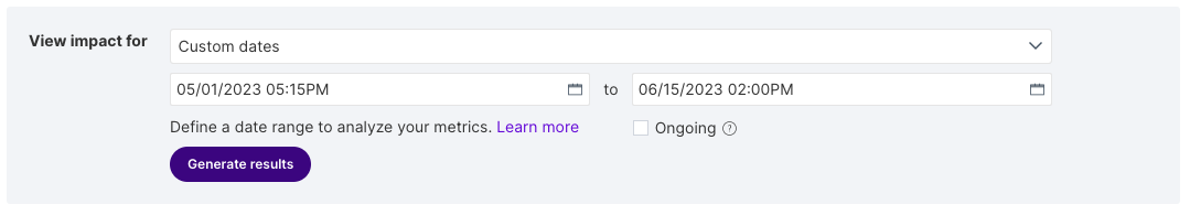 Generate Results