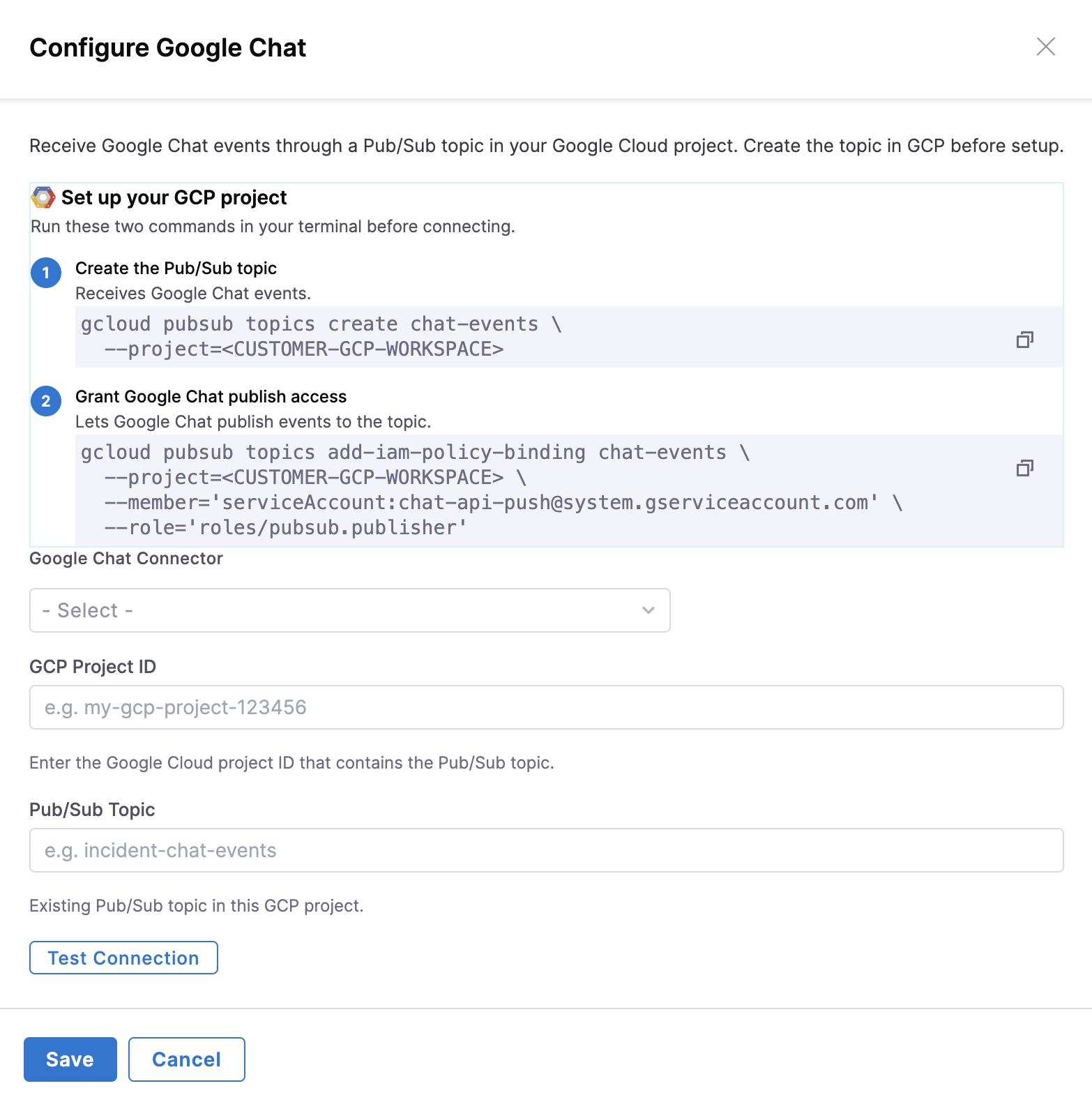 Connect to Google