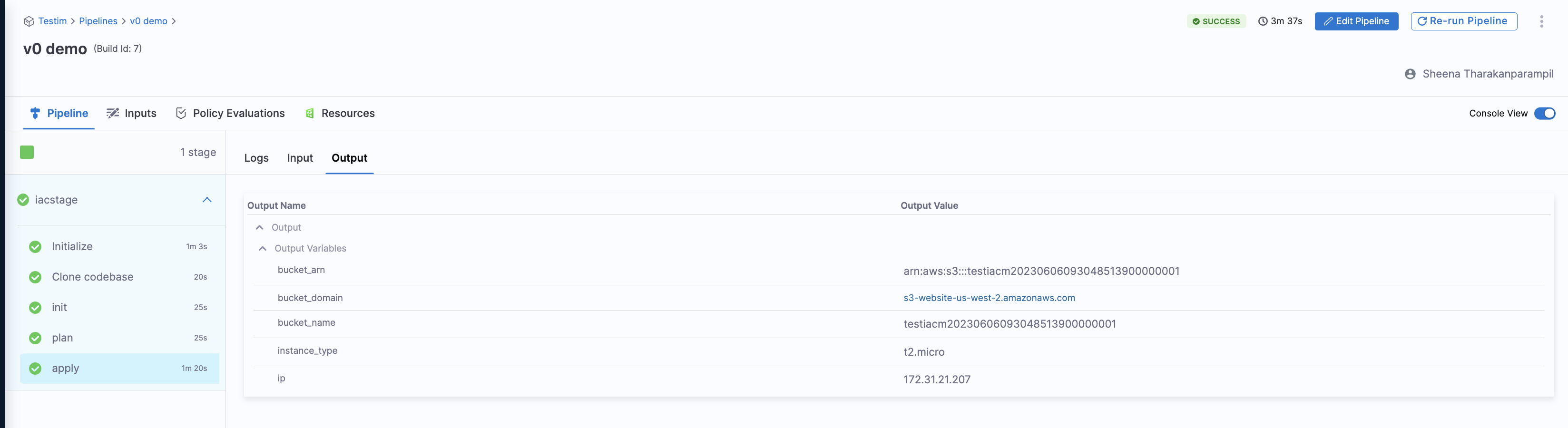 OpenTofu output variables