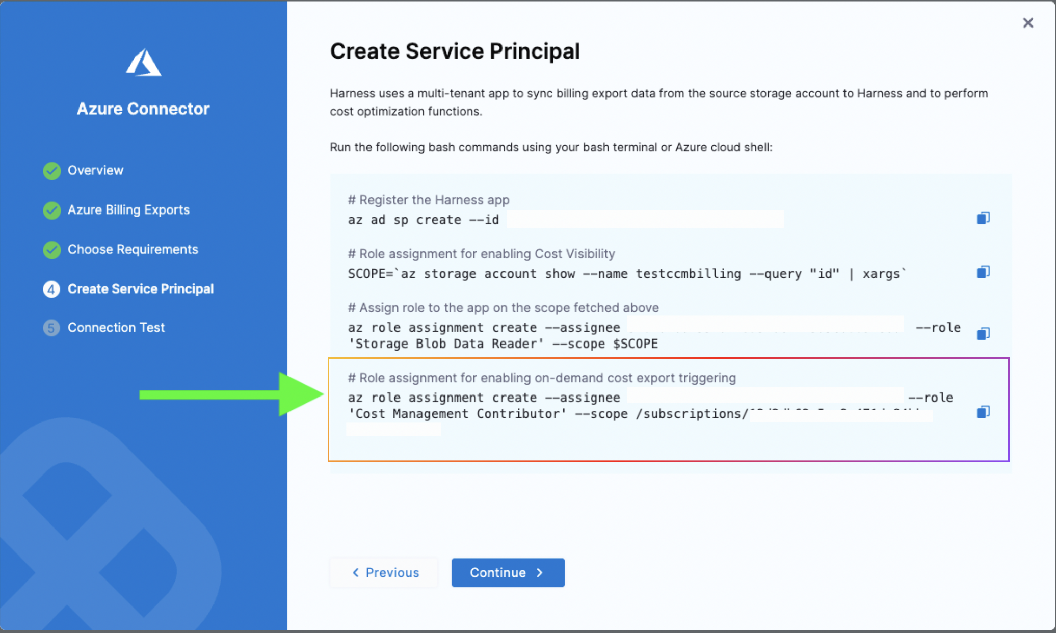 Azure Connector Setup