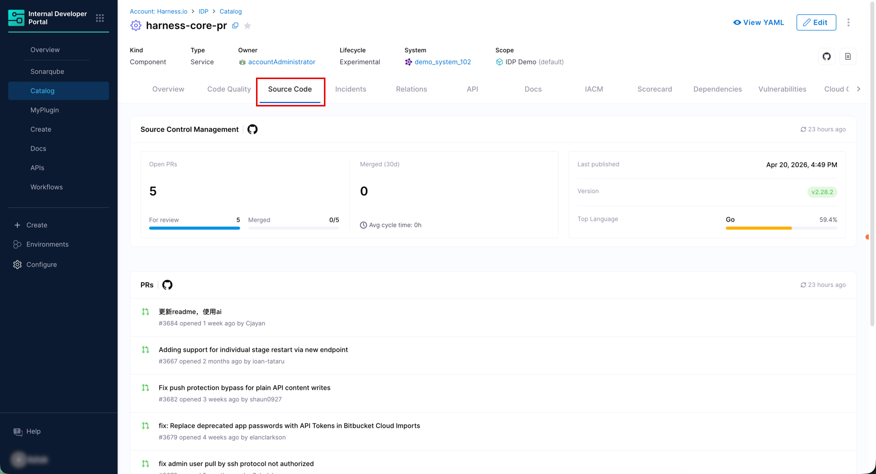 GitHub Secondary Entity Kinds