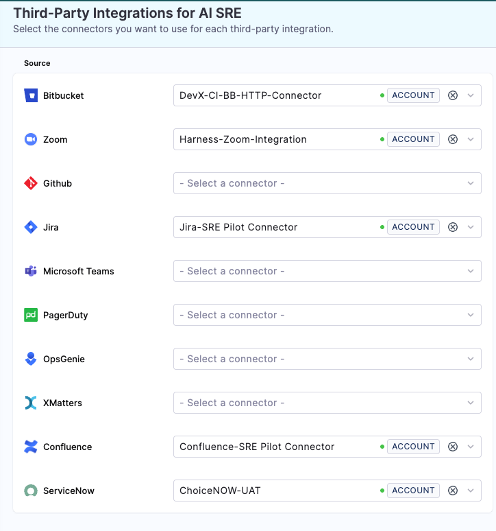 Third-Party Integrations for AI SRE